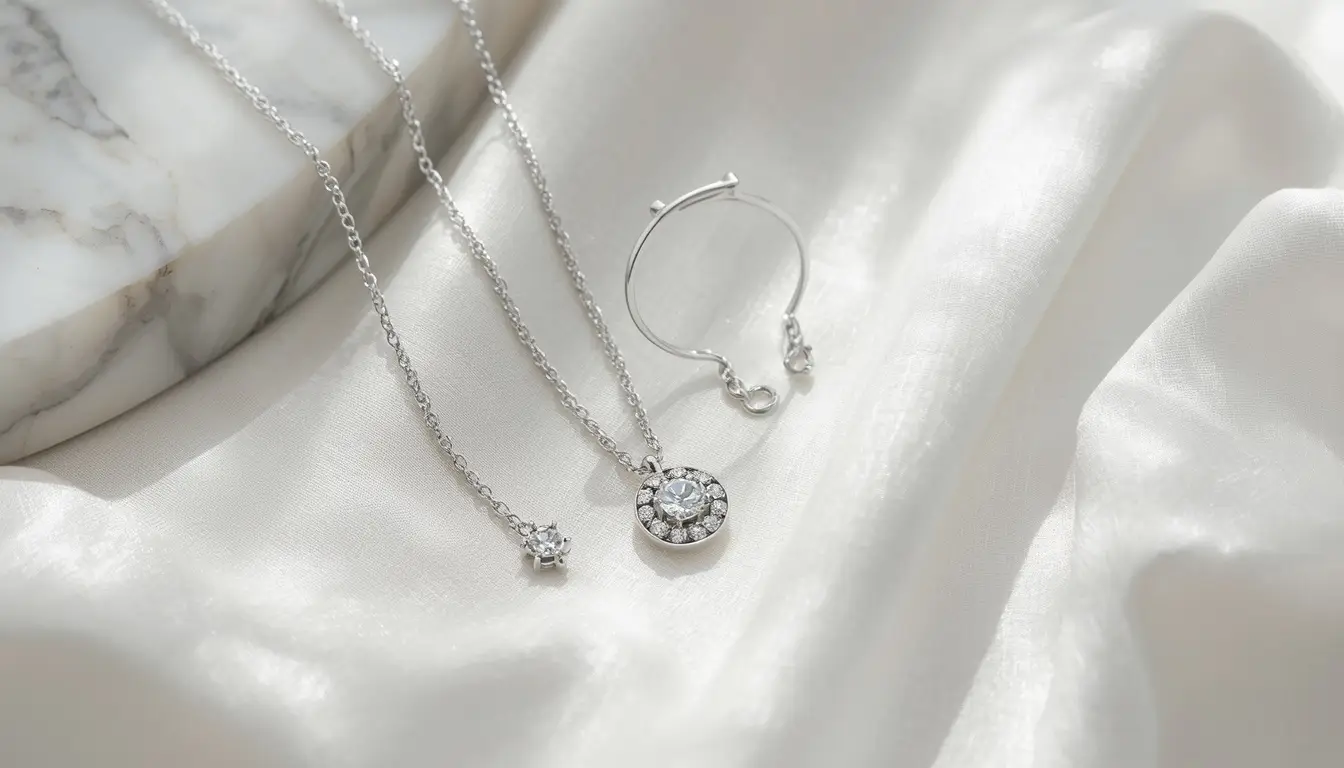 Home lucid origin a professional website banner background for a sterling silver jewelry brand. fi 0