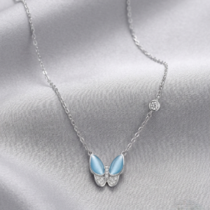 Home 925 sterling silver cute butterfly pendant necklace