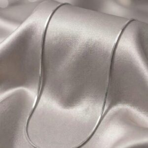 premium 92.5 sterling silver italian herringbone flat blade chain