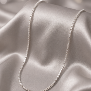 premium 92.5 sterling silver minimalist classic box chain